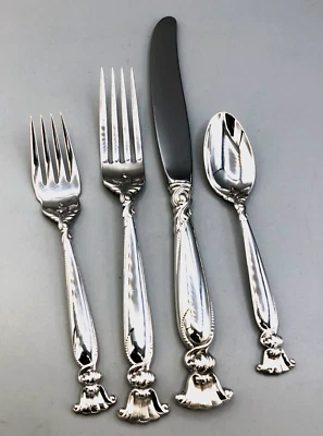 Romance of the Sea de Wallace de plata de ley 4 piezas tamaño cena lugar ajuste Foto 1 de 4