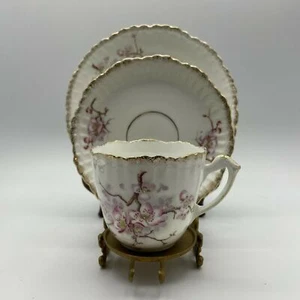 Kirschblüten Tasse, Untertasse & Teller Set KPM Porzellan Germany - Bild 1 von 13