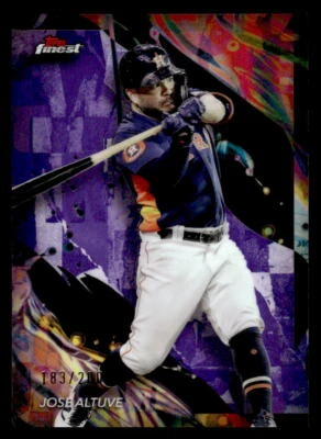 2024 Finest #121 Jose Altuve Purple Refractor #/200 - Image 1 of 2