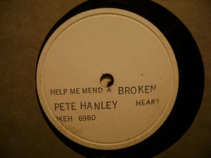 TEST PRESSING OKEH 78 RECORD/PETE HANLEY/HELP ME MEND A BROKEN HEART/COME BACK  - Picture 1 of 2