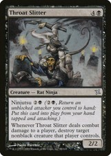 1X Throat Slitter - Betrayers of Kamigawa - NM/EX MTG CARD