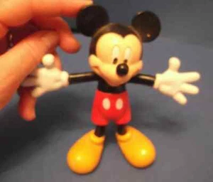 ¡Figura de PVC de juguete de colección Applause Mickey Mouse Bendy de 5" Walt... - Imagen 1 de 8