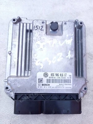 0281012698 EDC16U31 03G906016GT CENTRALINA MOTORE SKODA SUPERB 2.0 TDI 103 KW - Immagine 1 di 4