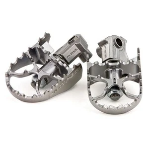 Wide PIVOT PEGZ Footpegs Foot Pegs Fit HUSQVARNA WR125 2000 2001 2002 2003 - Picture 1 of 7