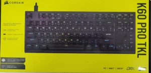 Corsair K60 PRO TKL RGB Tenkeyless Optical-Mechanical Gaming Keyboard (NEW) - Picture 1 of 3