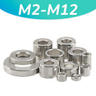 M2 M3 M4 M5 M6 M8 M10 M12 Stainless Steel Spacers Standoffs Round Thick Washers