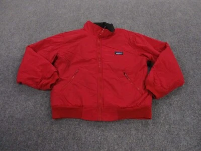 Vintage LL Bean Jacket Adult XL Red Warm Up Hiking Outdoors Fleece Lined Womens - Image 1 of 4