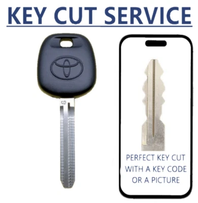 CUT BY CODE SERVICE +  Toyota Scion TOY44G 2010-2016 G-Chip Transponder Key - Image 1 of 4