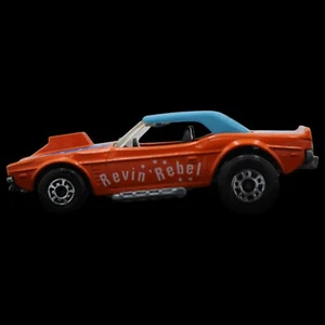Vintage 1975 Matchbox Superfast Dodge Challenger Revin Rebel with Blue roof - Picture 1 of 8