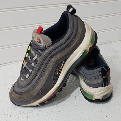 Nike Air Max 97 EOI GS DD2002-001 Juveniles 4.5Y Gris Blanco Usado Icono Foto 1 de 4