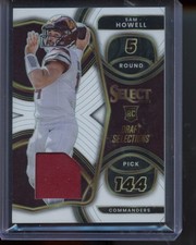 2022 Panini Select Sam Howell Draft Patch Selections Prizm /75 RC DS-5