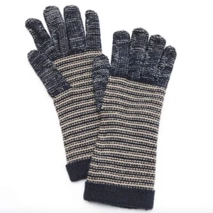 Grandoe Miranda Striped Knit Sensor-Touch Gloves, Blueberry, S/M, Free shipping - Picture 1 of 1