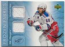2007-08 Upper Deck Ice Frozen Fabrics Jersey #FFJJ Jaromir Jagr New York Rangers
