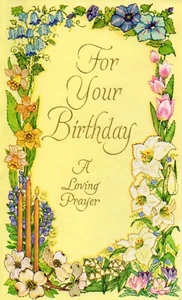 Religious BIRTHDAY Card, "A Loving Prayer" God Grace by Rust Craft + Envelope - Picture 1 of 5