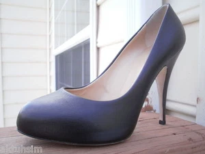 Bomba de cuero clásica GIUSEPPE ZANOTTI, talla 8,5, EU 38,5, *NUEVA EN CAJA - Imagen 1 de 12