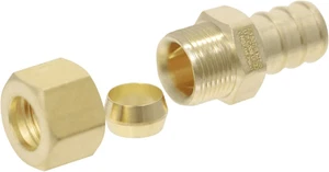 10 Stück 1/2 Zoll Pex x 3/8 Zoll Außendurchmesser Kompression gerade Adapter, Messing, NSF, Pex B - Bild 1 von 12