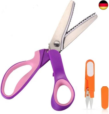 MARKE JTENG Zackenschere Stoffschere JTENG Wellen Zacken Zick zack schere Edelstahl