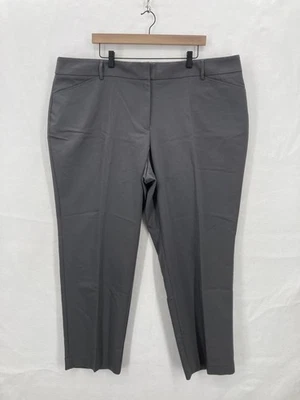 Apt. 9 Брюки женщин 22W короткий серый Torie прямой середины подъема эластичной офис - Изображение 1 из 4