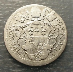 ESTADOS PAPALES PONTIFICIO VATICANO PIO VI GROSSO 1778 AÑO IV MBC-/MBC - Imagen 1 de 2