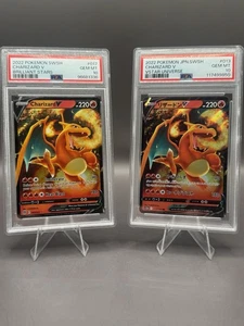Pokemon SWSH 2022 stelle brillanti Full Art Charizard V JPN & ENG PSA 10 GEM MINT - Foto 1 di 4
