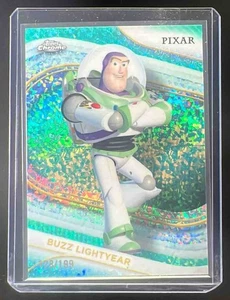 2025 Topps Chrome Disney Buzz Lightyear Aqua Mini Diamond 128/199 #90 Toy Story - Picture 1 of 2