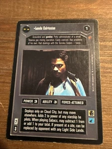 Star Wars Decipher BB TCG/CCG Cloud City: Lando Calrissian Dark Side - Picture 1 of 2
