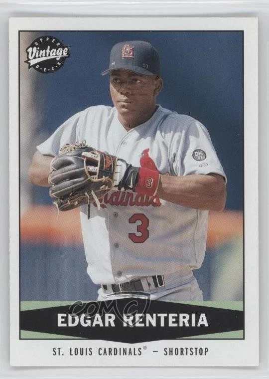 2004 Upper Deck Vintage Edgar Renteria #185 - Image 1 of 2