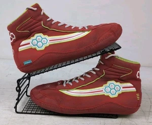 Rudis Ninety-5 Mens Wrestling Shoes Red And Green EUC - Size 11 - Picture 1 of 8
