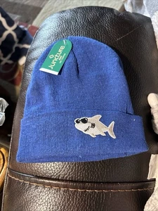JUNCTURE KIDS Kleinkind blau Hai Beanie Neu mit Etikett - Bild 1 von 7