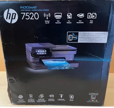 HP Photosmart 7520 All-in-One Inkjet Printer 4.3" Touch Screen Wireless Sealed - Image 1 of 3