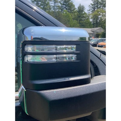 Chrome Plated Mirror Cover 4pc fits 2020-2024 Chevrolet Silverado 2500 HD - Image 1 of 3