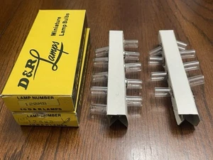 120MB - MINIATURE LAMPS 18 Pack - BULB - 120V- BA9S BASE - D&R LAMPS BRAND - Picture 1 of 3