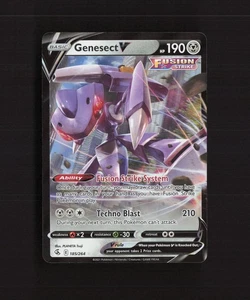 Genesect V 185/264 Fusion Strike Ultra Rare Holo Pokemon Karte NM - Bild 1 von 10