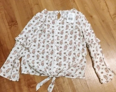 Speechless Kids Ruffle Long Sleeve Blouse - Image 1 of 4