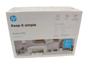 HP Deskjet 2752 Wireless All-in-one Color Inkjet Printer Bluetooth WI FI - Picture 1 of 5