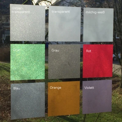 Milchglasfolie Glasdekor Fensterfolie Sichtschutz Büro Dusche Glitzer 4,90€/m² - Bild 1 von 4