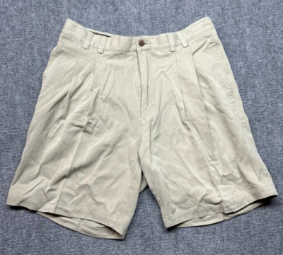 Pantalones Cortos Chinos de Seda Eagle Dry Goods Para Hombre Talla 34 Beige Bolsillos Sólidos tiro Alto Foto 1 de 4