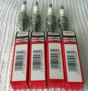 Spark Plugs NOS Champion N7BYC Set of 4 - Picture 1 of 7