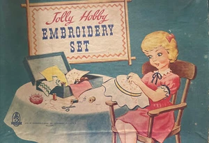 Vintage Hasbro. JOLLY HOBBY EMBROIDERY SET No. 1585 Complete! - Picture 1 of 2