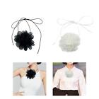 Flower Lace up Necklace Classic Floral Choker for Weddings Festival Holiday