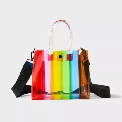 Mini Bandolera Target Brands Pride Transparente - Rayas Arco Iris Foto 1 de 4