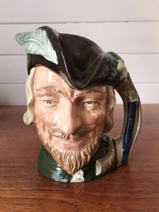 Vintage Royal Doulton Robin Hood D6527 Toby Character Jug England 18cm - Picture 1 of 9