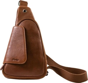 Borsa Passatore portapipe e portasigari in pelle marrone - Imagen 1 de 4