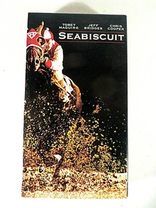 VHS Seabiscuit Movie Tobey Magurie Jeff Bridges Chris Cooper Rated PG-13 - Picture 1 of 3