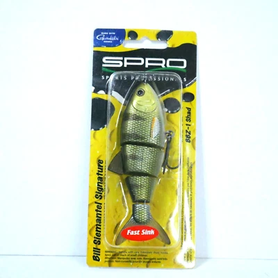 SPRO SSB40Z1AWP 快速下沉游泳饵 4 英寸 1 盎司邪恶鲈鱼鲈鱼钓鱼诱饵 — 第 1/4 张图片