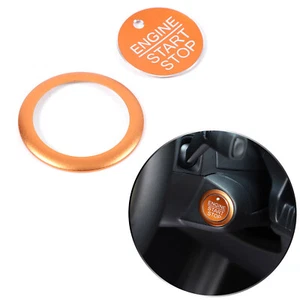 Orange Alloy Interior Engine Start/Stop Push Button Cover For Ford Ranger 2023+ - Picture 1 of 14