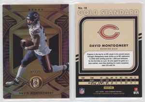 2021 Panini Gold Standard Rose Gold /25 David Montgomery #18
