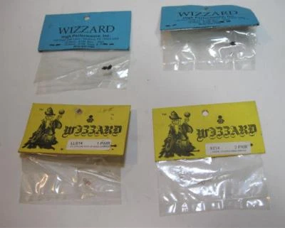 Mixed Lot of 4 Wizzard Slot Car Pinion Gears & Shoe Springs NOS - Image 1 of 4