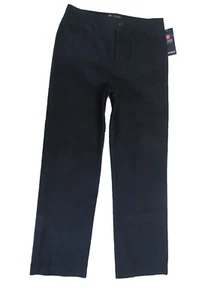 CHAPS Boy's Navy Chino Pants Size 10 Flat Front 100% Cotton NWT $36 - Picture 1 of 12