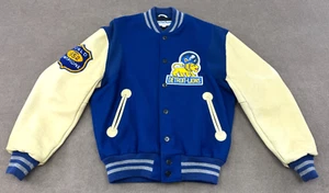 RARE Detroit Lions Ebbets Field Flannels Varsity Leather Jacket Size L USA Made - Bild 1 von 17